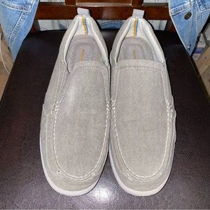 MARGARITAVILLE GREY CANVAS MARINA SLIP ON SHOES